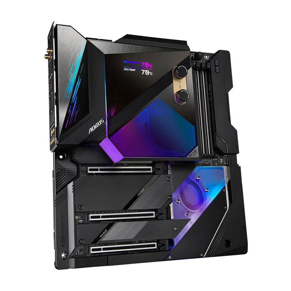 Z590 AORUS XTREME WATERFORCE Z590 AORUS XTREME WB LGA1200 4*DDR4 128GB 6*SATA 3.0 Ports E-ATX Motherboard High Quality Fast Ship