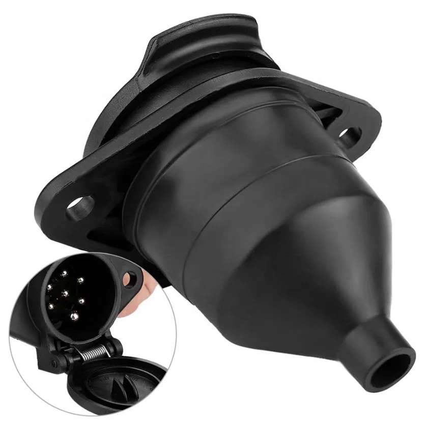 24V 7-Pin Blade Trailer Socket RV Adapter Connector