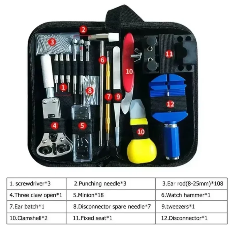 147Pcs Watch Repair Tool Set W - Tool Kit Strap Change 评论和价格