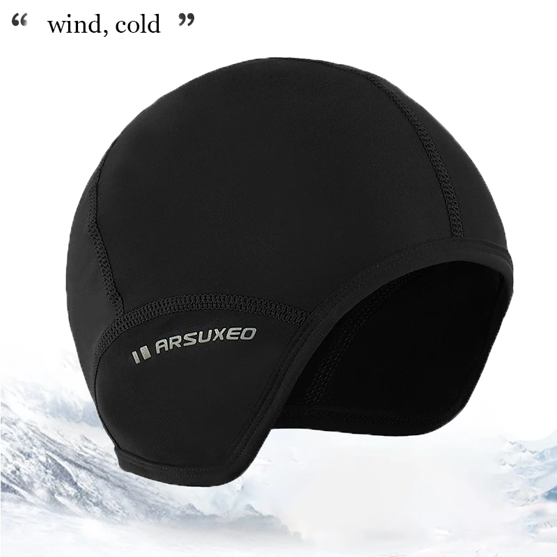 Winter Ski Cap Windproof Thermal Running Skiing Motocycle Riding Hat Cycling Ski Headwear Lining Climbing Fishing Skating Hat