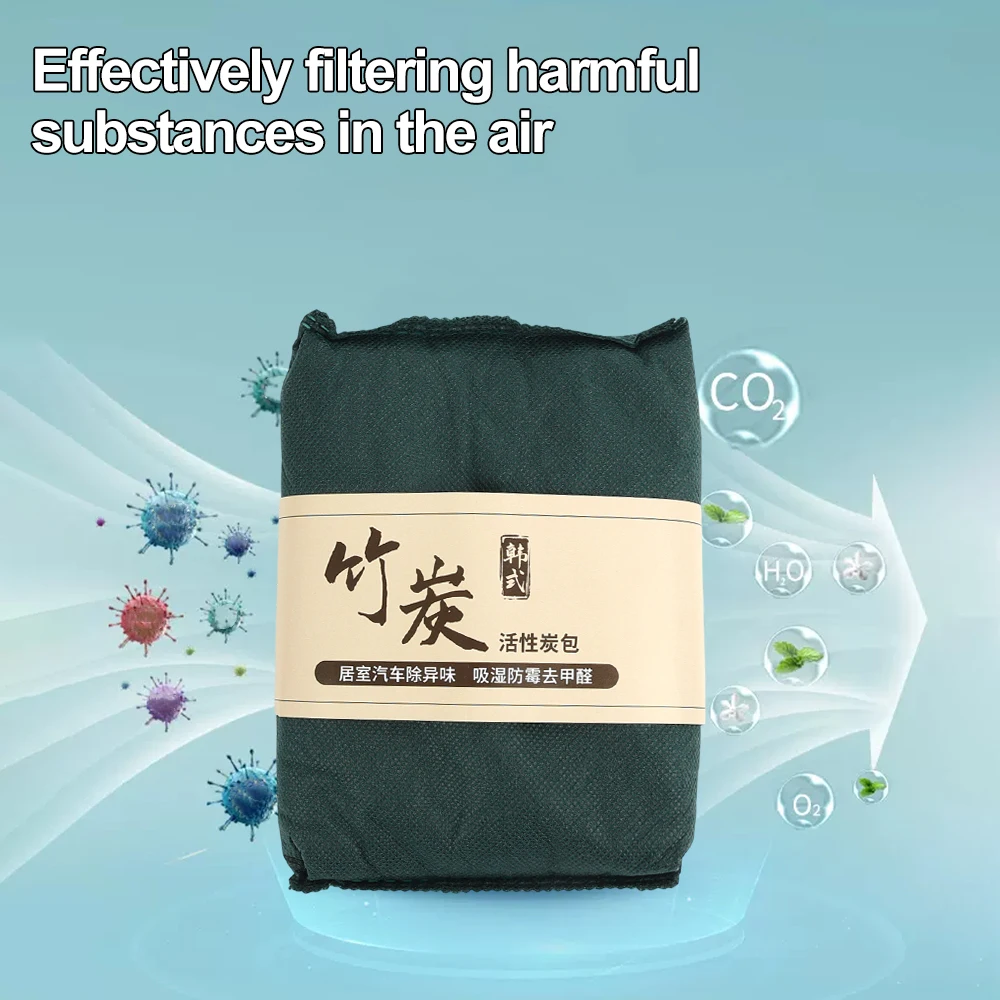 Natural Bamboo Charcoal Bags Odor Absorber Nature Fresh Bamboo Charcoal Air Purifying Bags Car Room Closet Odor Eliminator