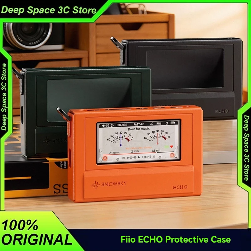 

Портативный музыкальный плеер FiiO Snowsky ECHO, чехол из искусственной кожи, в стиле ретро-кассеты, ударопрочный, устойчивый к царапинам, для ежедневного использования на открытом воздухе