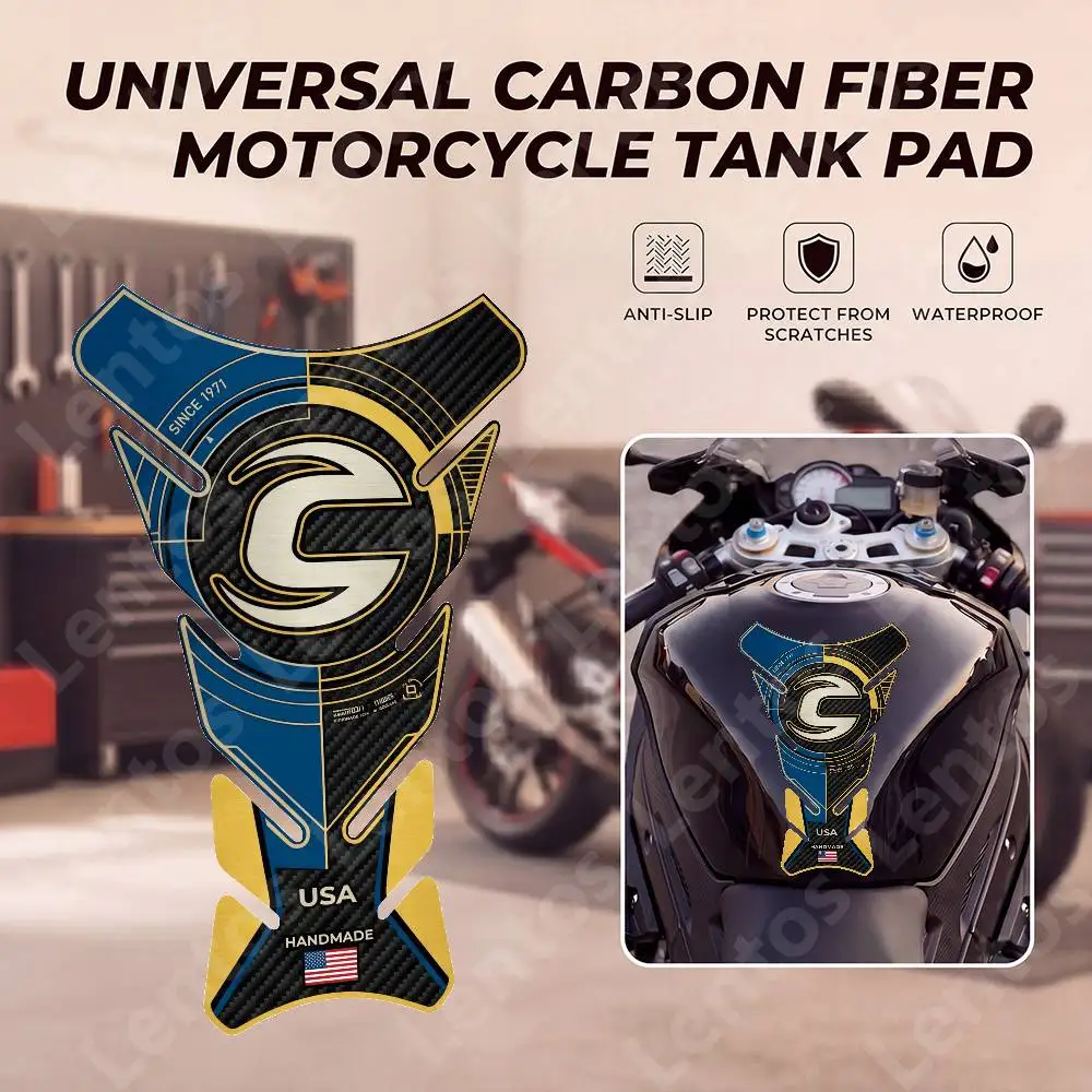 

For Cannondale Motorcycle Fish Bone Fuel Tank Sticker Anti-Slip Tank Pad Decal