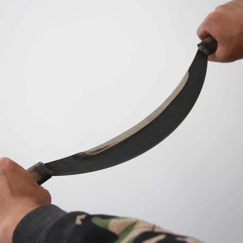 Imagem -04 - Curved Wood Carving Tool Draw Knife Manganês Steel Shave Woodworking Debarking Tool 51cm