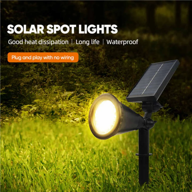 

18 Bead Minimalist Outdoor Solar IP65 Waterproof Outdoor Garden Light Courtyard Fence Road LED Lighting Landscape Lights