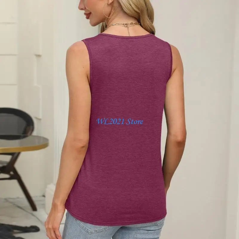 

G5GC Sleeveless Tanks Tops for Women Summer Tanks Top Basic Shirts Casual Loose Fit T-shirts