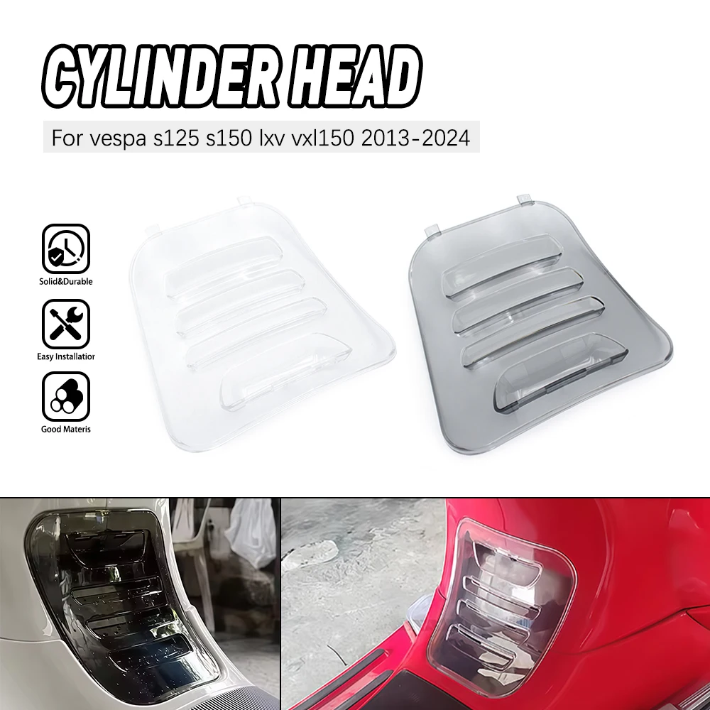 

Motorcycle Accessories For VESPA S125 S150 2013-2017 2018-2025 ABS Cylinder Head Cooling Protector Shield