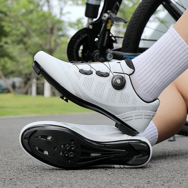 Herren-Mountainbike-Schuhe MTB, atmungsaktiv, rutschfest, hohe Härte, geeignet für Outdoor-Straßenrennen, Mountain-Offroad-Fahren 37-46 – Detail 35