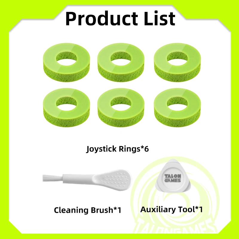 6Pcs TALONGAMES Controller Joystick Rings Compatible With XBOX / PS5 / PS4 Joystick Protector Sponge Ring Assist Assistant Ring