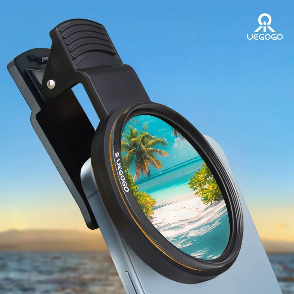 

Universal With Clip Portable Professional Phone Polarizer Wide Angle Lens 52MM CPL Filter Circular Camera Black Accessories