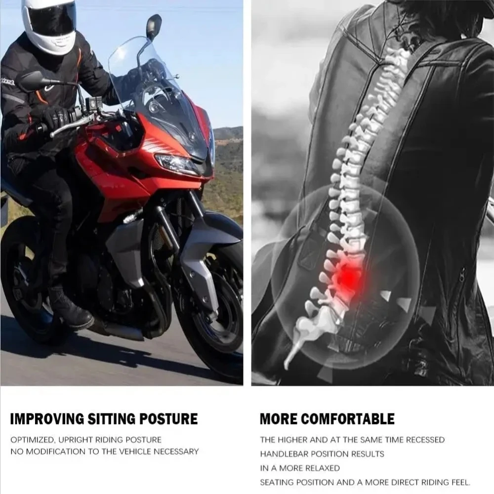 Motorcycle Handlebar Riser Extender Clamp Adapter For BMW R 1300 GS 2024-