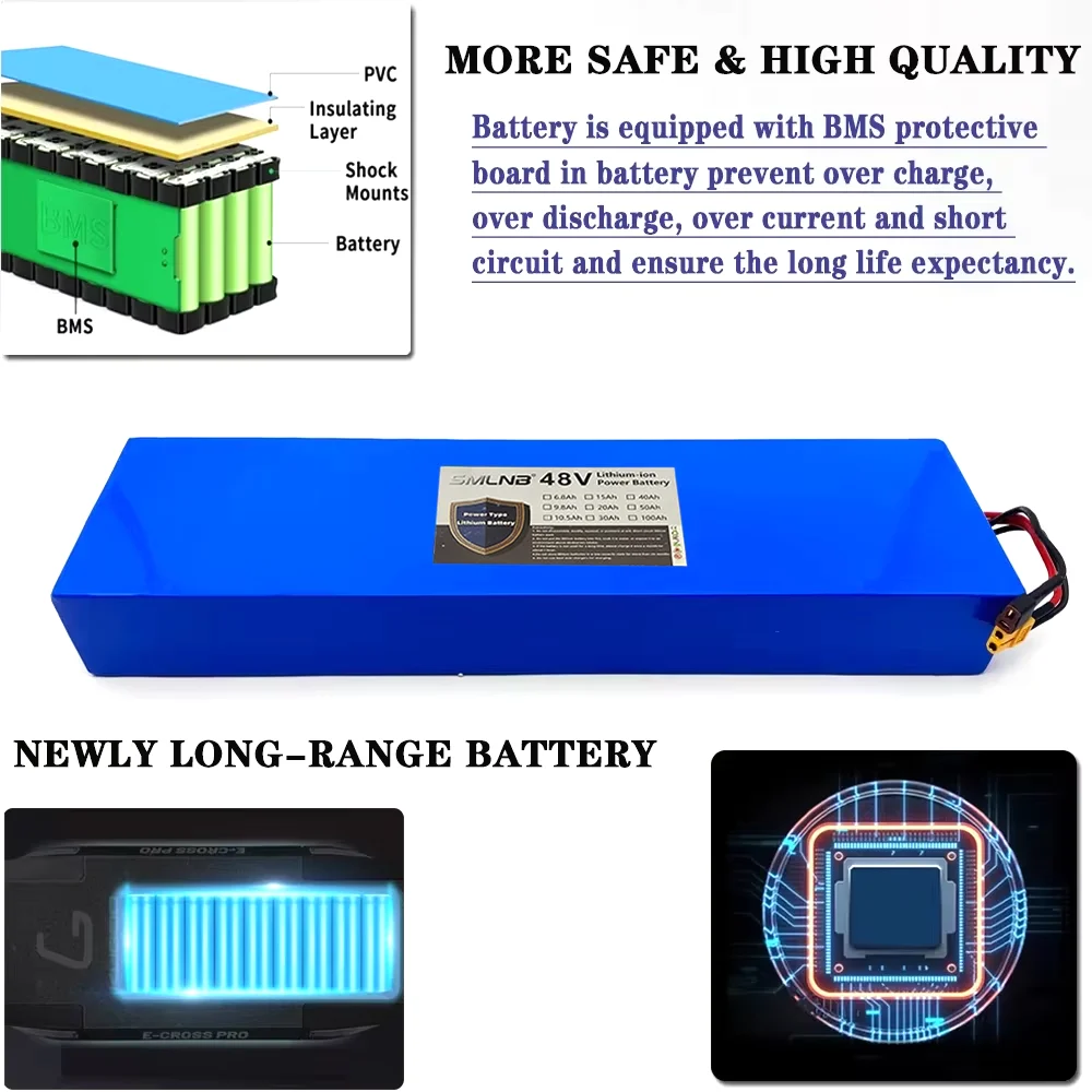 48V 13S4P 18650 Battery pack 15000mAh Battery Pack for Kugoo M4/M4Pro/MaxSpeed Electric Scooter with BMS Board Battery Pack