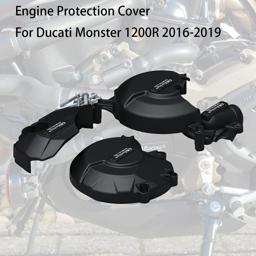 

For Ducati Monster 1200R 2016-2019 Motorcycle Engine Cover Clutch Cover Protection