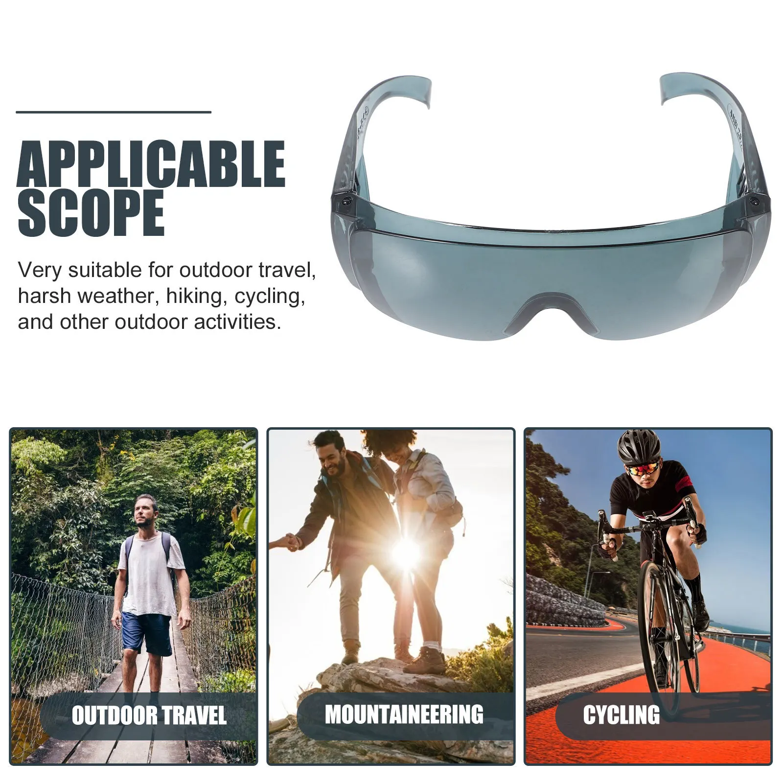 

Protective Eyeglasses Lightweight Fog Shockproof Safety Glasses Windproof for Cycling Outdoor Safety Glasses
