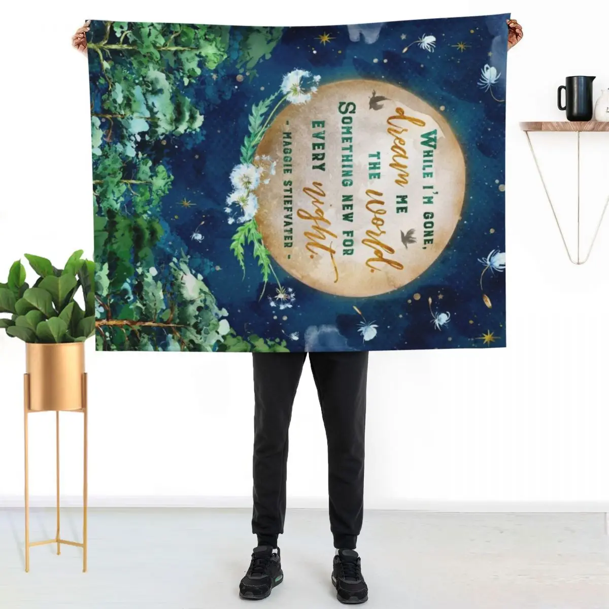 

Dream me the world Throw Blanket No Pilling Soft Warm Blanket for Bed