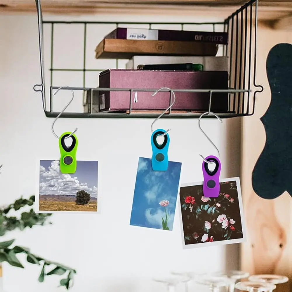 Moisture-proof Refrigerator Magnetic Clip Food Grade Strong Magnet Memo Note Magnet Clip Non-slip Food Sealing Clip