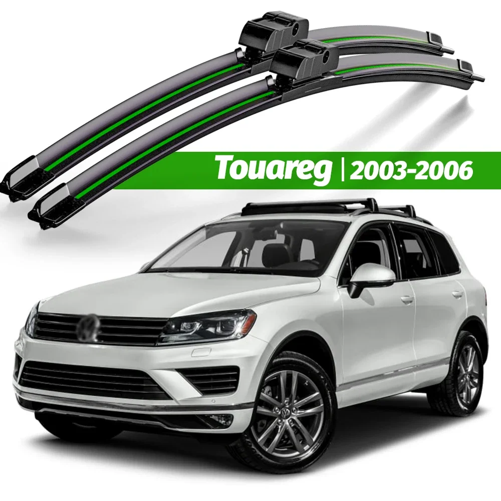 

Wiper LHD Front Wiper Blades For VW Touareg 2003 - 2006 2004 2005 Windshield Windscreen Window Brushes 26"+26" Accessories