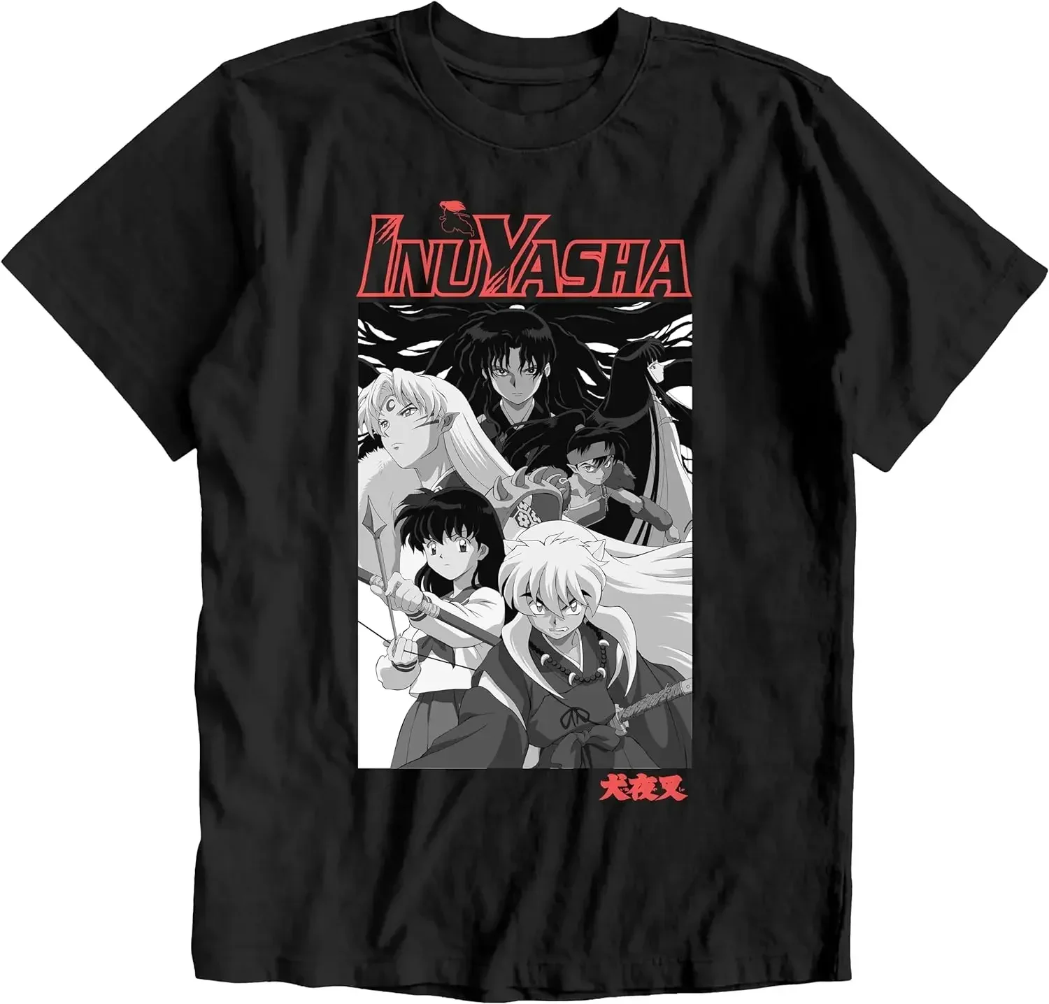 Inuyasha Personages Anime Grafische Print T-Shirts Voor Man Vrouw Zomer Casual Ademend Korte Mouw