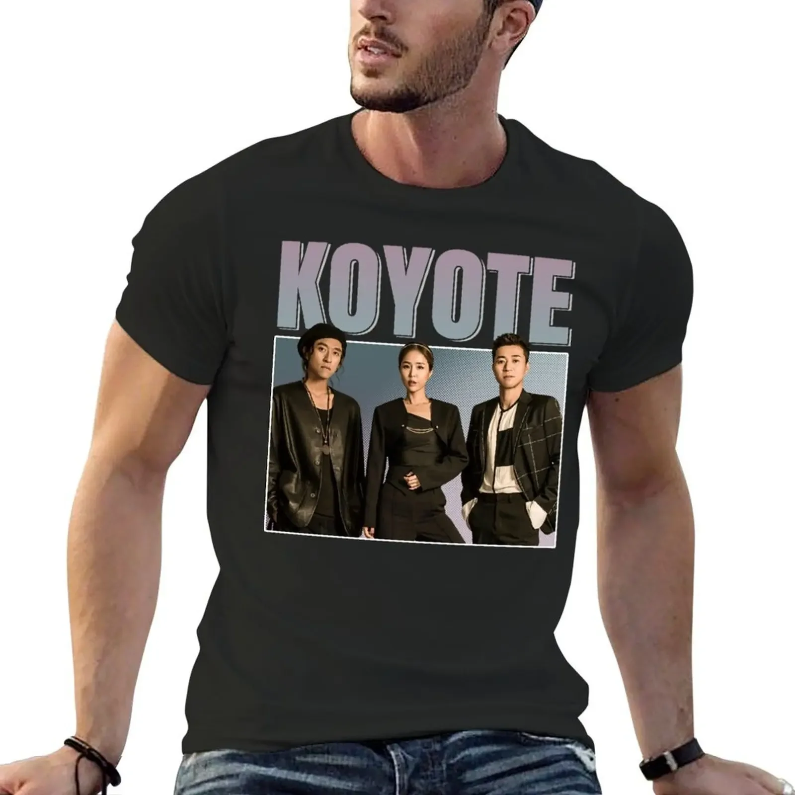 Koyoté Homágé Vintágé Désign T-Shirt anime new edition t shirt for men