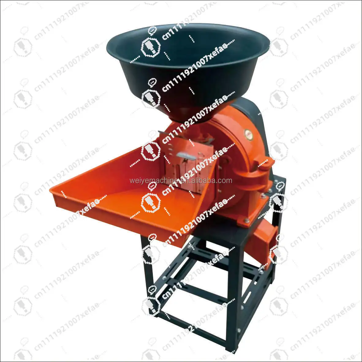 Multifunctional Box Double Hopper Powder Grinder New Grain Grinder with Motor Grinding Tool