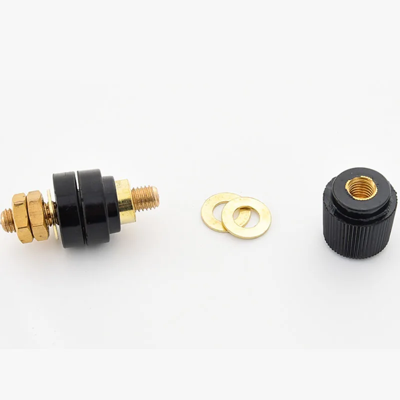 สีดำสีแดง M5 M6 M8 M10 Wire Binding โพสต์สกรูแบตเตอรี่ลิเธียมเชื่อมอินเวอร์เตอร์ Clamp แหล่งจ่ายไฟเชื่อมต่อ Terminal splice