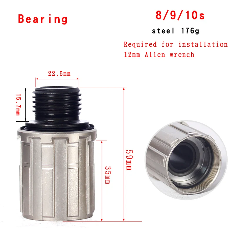 NOVATEC MTB Freehub Achternaaf Lichaam 8/9/10/11 speed Kit Kogellager Titanium Vrijloop body Weg Mountainbike Onderdelen