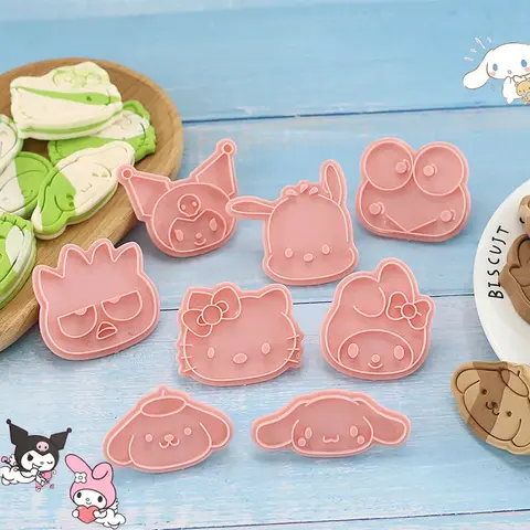 ชุดแม่พิมพ์ตัดคุกกี้เค้กอนิเมะน่ารัก คาวาอี้ คุโรมิ เมโลดี้ เฮลโลคิตตี้ แม่พิมพ์อบขนม 3 มิติ อุปกรณ์ทำขนม อุปกรณ์ครัว ของขวัญ