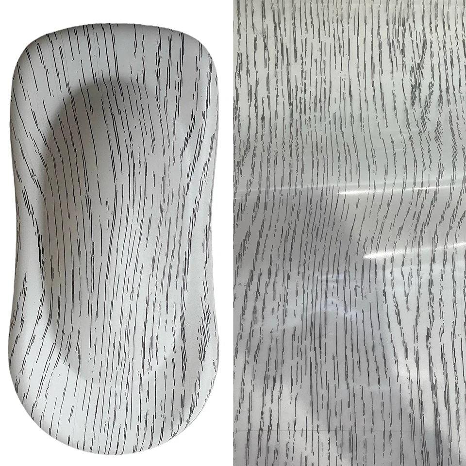 Transparent Base Black Line Wood Grain Hydro Dip Film 0.5x2m, PVA Water Transfer Printing Film for Car Interior & Furniture 817