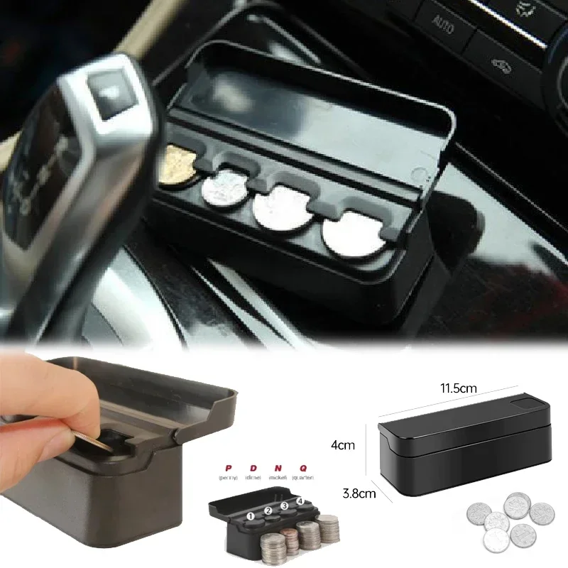 Mini Auto Münz Aufbewahrung sbox kreative Münz geldbörse geeignet für Euro Münzbank Wechsel Clip Box Aufbewahrung sbox Auto Innendekoration