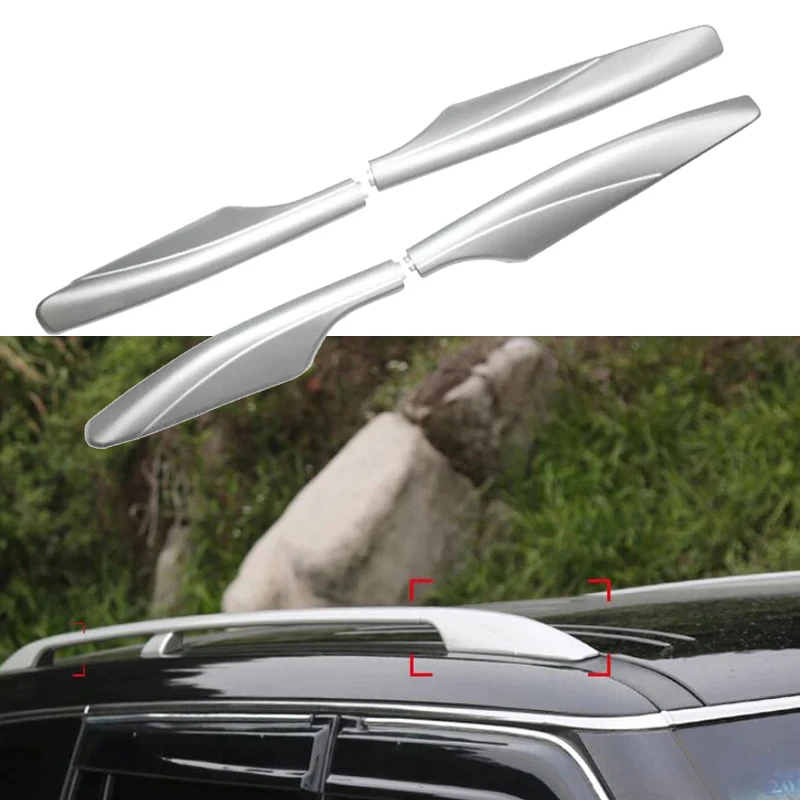 

Крышка багажника на крышу, передняя и задняя серебристая защита багажника на крышу, конец направляющей на крышу для Nissan Patrol Y62 2010-2016 2017, замена