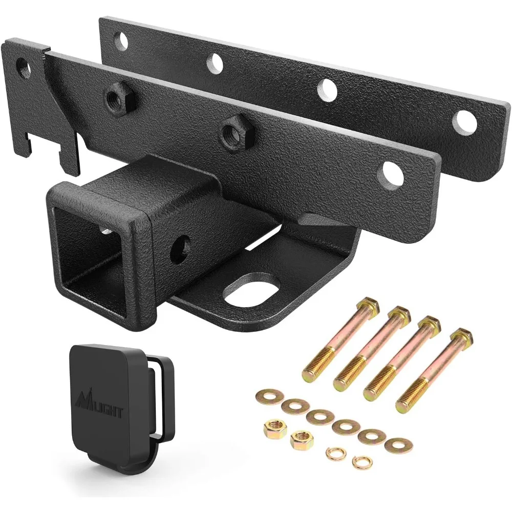 

2 Inch Rear Bumper Tow Trailer Hitch Receiver Kit for 2018-2025 Wrangler JL JLU 4 Door & 2 Door Unlimited Models