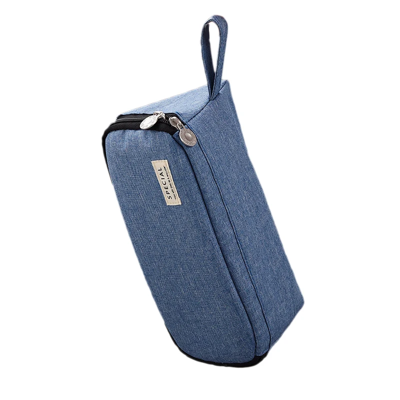 Denim Blue Pencil Case Large Capacity Pen Bag Pencil Pouch Marker Pen Case School Supplies for Adult Teens Student