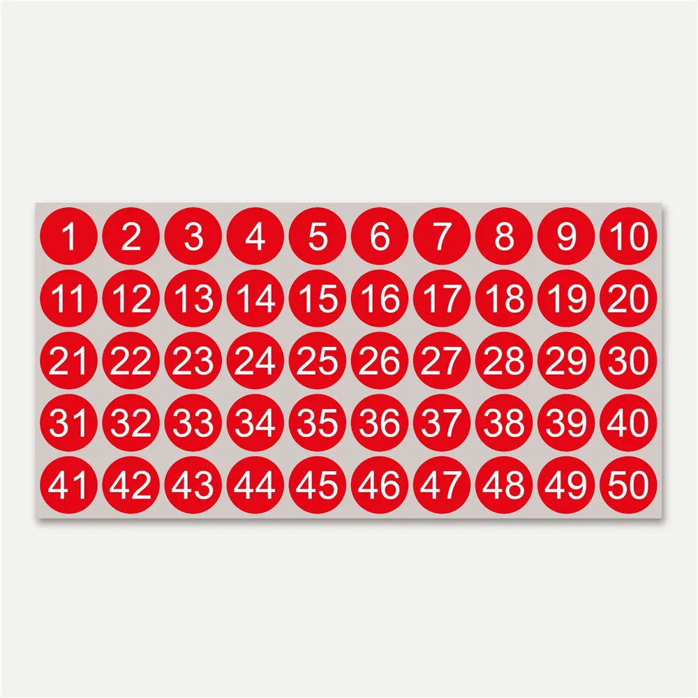 Self-adhesive Decal Waterproof Labels For Inventory Storage Classification Indoor And Outdoor