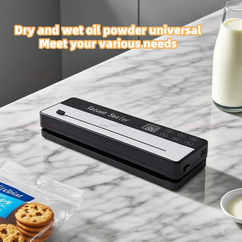 강력한 흡입력을 갖춘 진공 밀봉기, 신선 보관을 위한 식품 보호 도구, 가정용 주방을 위한 간편한 작동 밀봉 시스템