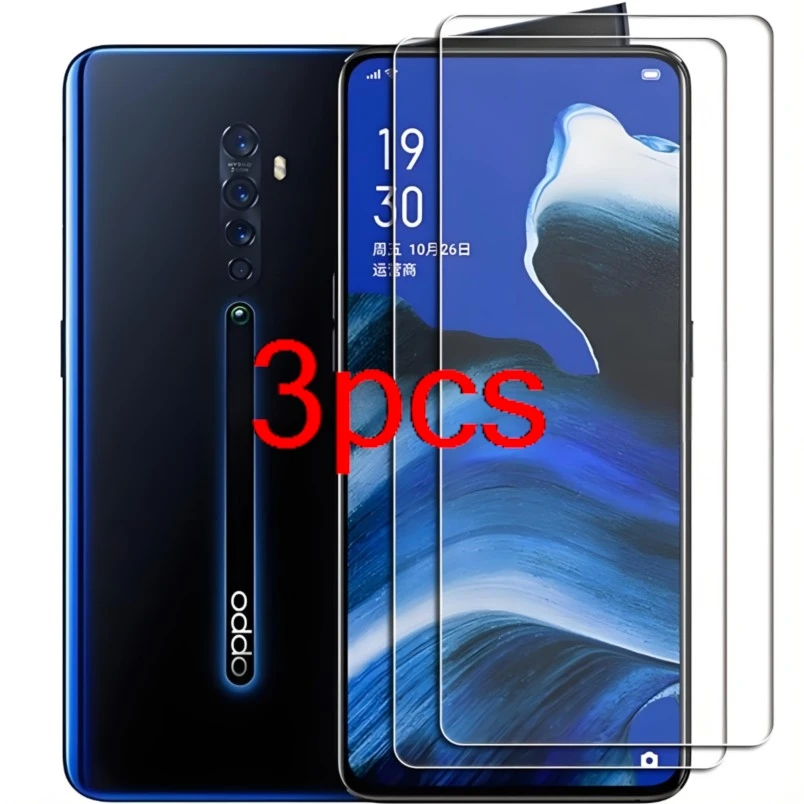 

3PCS FOR OPPO Reno 2 Tempered Glass Protective on OPPO Reno2 PCKM70 PCKT00 PCKM00 6.5" Screen Protector Glass Film Cover Clear