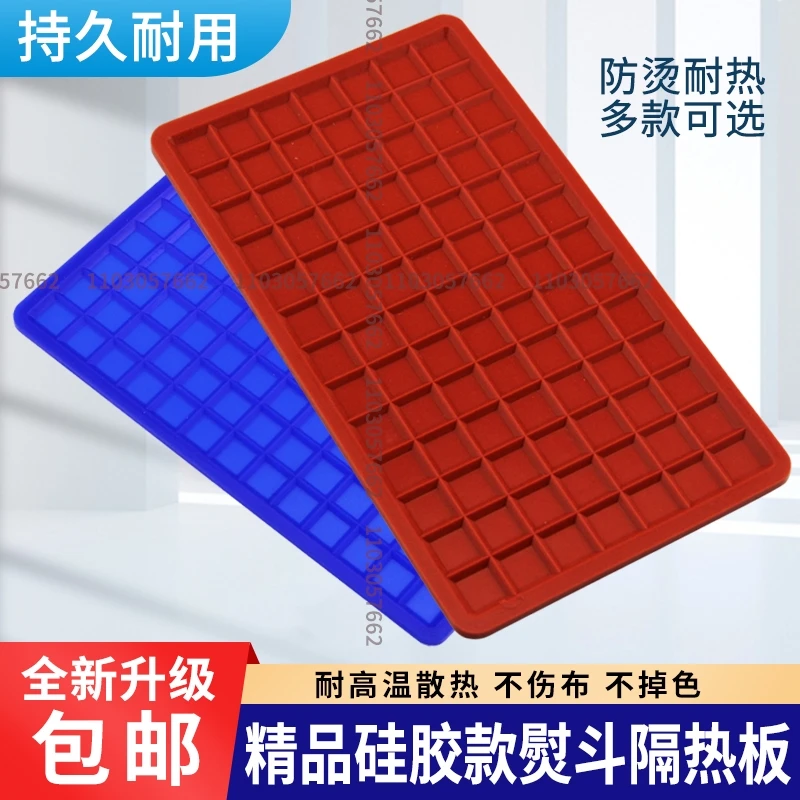 22cm Blue Red Heat Insulation Board New Silicone High Temperature Resistant Anti-Scalding Heat Insulation Bottle Placement Pad