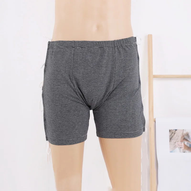 

2 Pieces/Lot Quality Tethered Men Nursing Underpants Easy To Open And Close Suitable For Patients/Elderly Daily Home Health Care