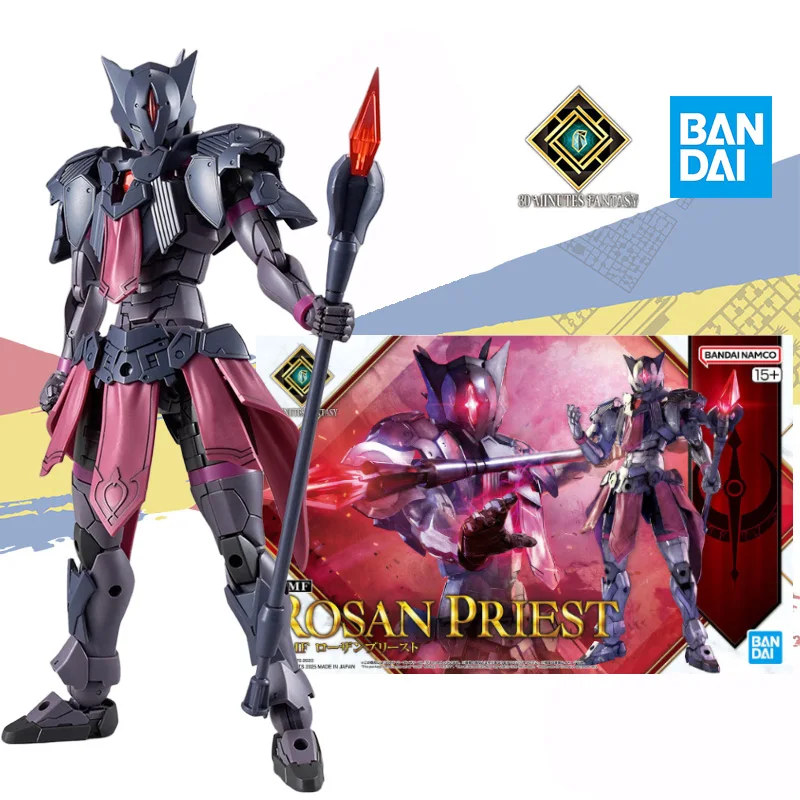 

Bandai original 30MF 30 MINUTES FANTASY ROSAN PRIEST anime movable doll assembly model toy collection ornaments children's gift