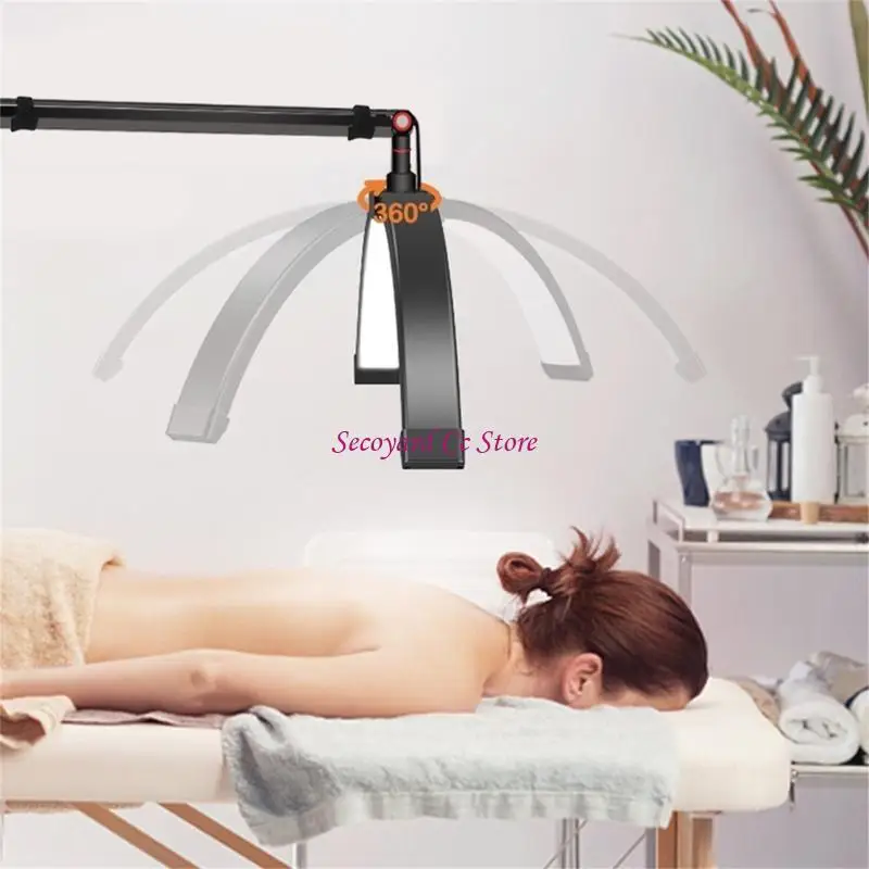 N3UC LED Half Moon Lash Light Floor LED Rings Lamp for Beauty Facials Skincare Studio