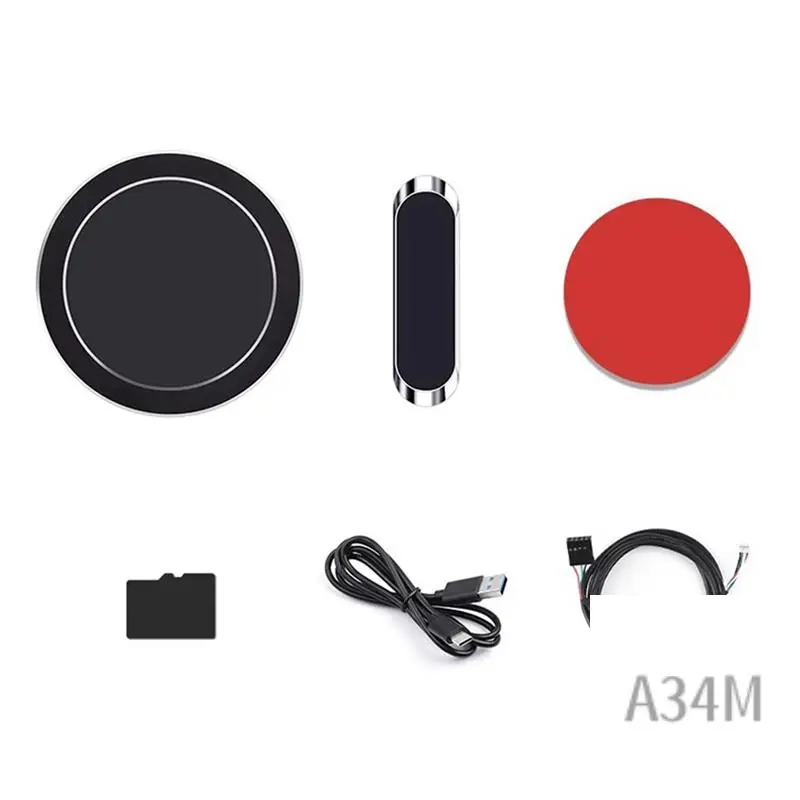 

A34M-Round Screen USB Drive-Free Water-Cooled +Cpu Temperature Status Monitor Function ,C
