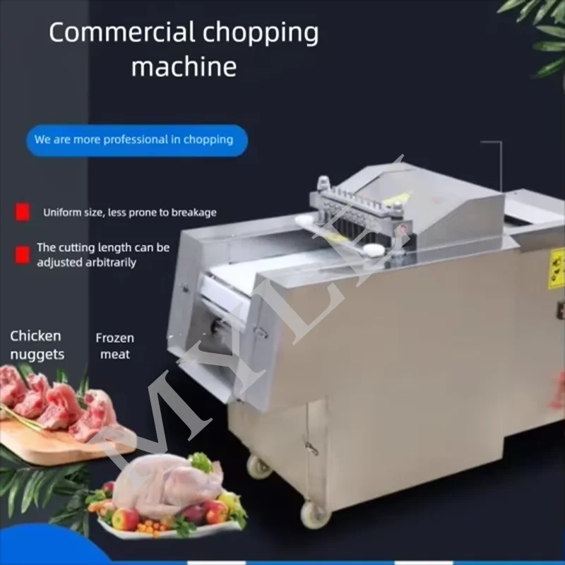 New Electric Automatic Whole Chicken Blocks Pork Rib Block & Fish Fillet Cutting Machine-Portable