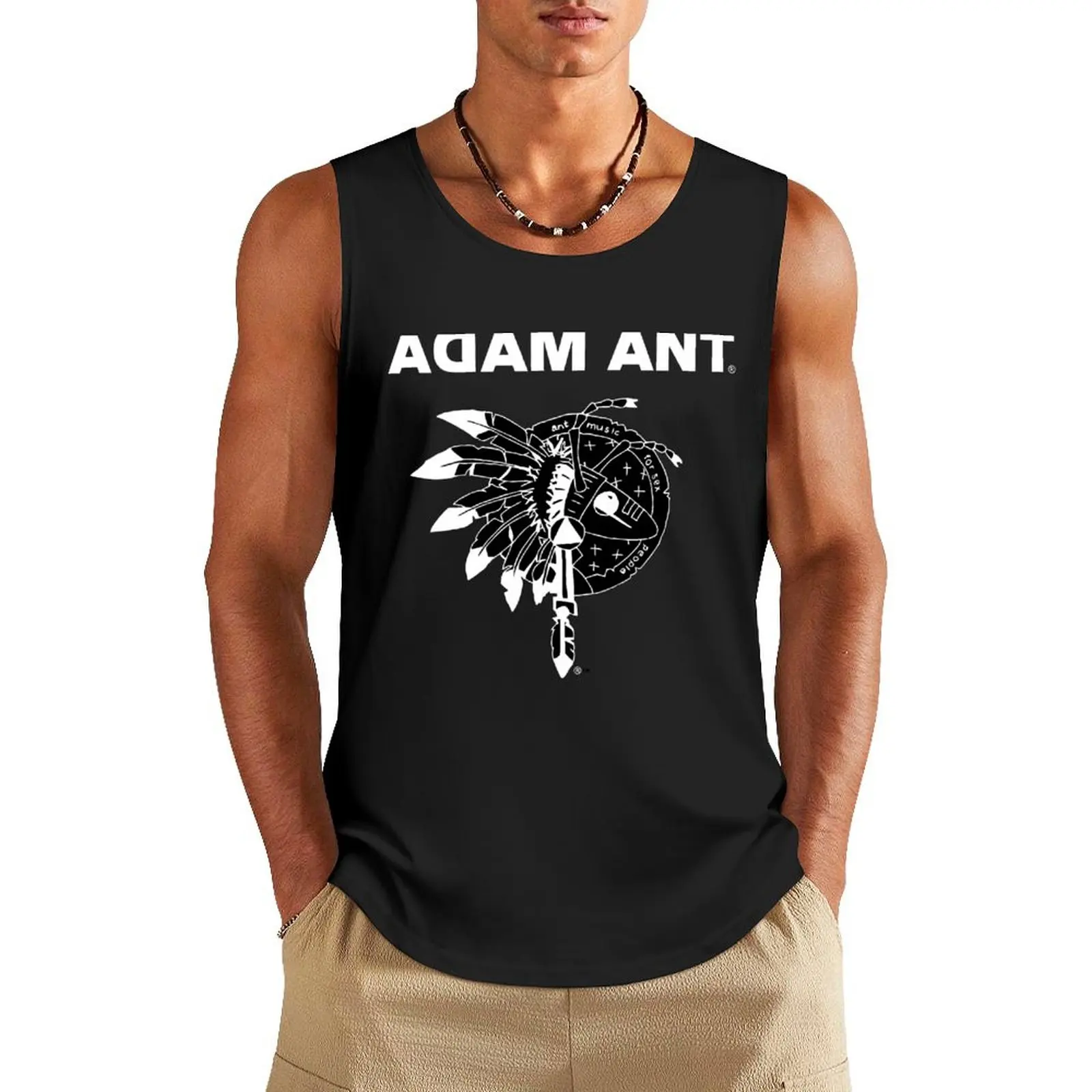 Adam The Ants Essential Rock, Rock N Roll Music Legend Tank Top Vest gym t-shirts quick-drying t-shirt sleeveless shirts