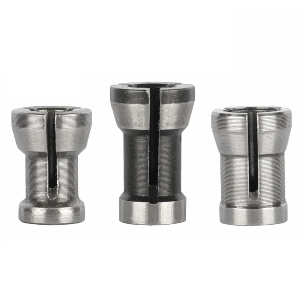 1/3pcs Collet Chuck Milling Cutter Adapter 6/6.35/8mm For Trimming Engraving Machine Wood Milling Cutter Wood Router