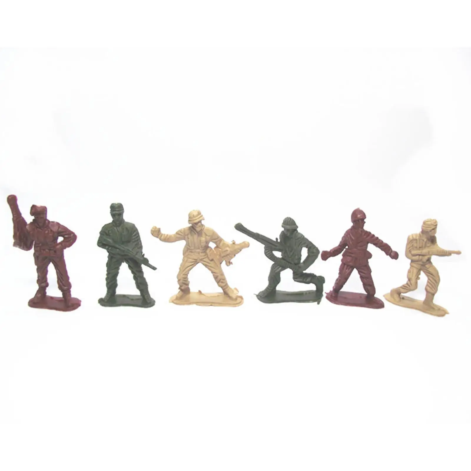 

50 шт. пластиковых фигурок солдатиков высотой 5 см для диорам и песочниц, декор для детей и взрослых