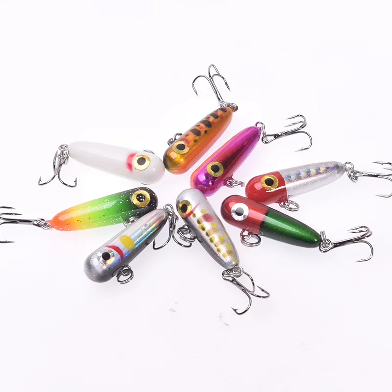 1 cebo de lápiz hundido 3 cm 2,8 g micro cebo swinger plástico cebo duro artificial lubina trucha equipo de pesca