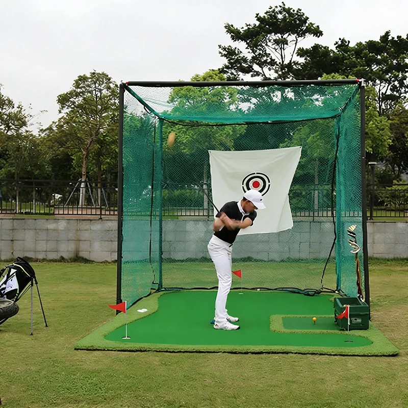Golf Ball Strike Cage Ball Strike Net Golf Training Net Portable Practice Folding Storage