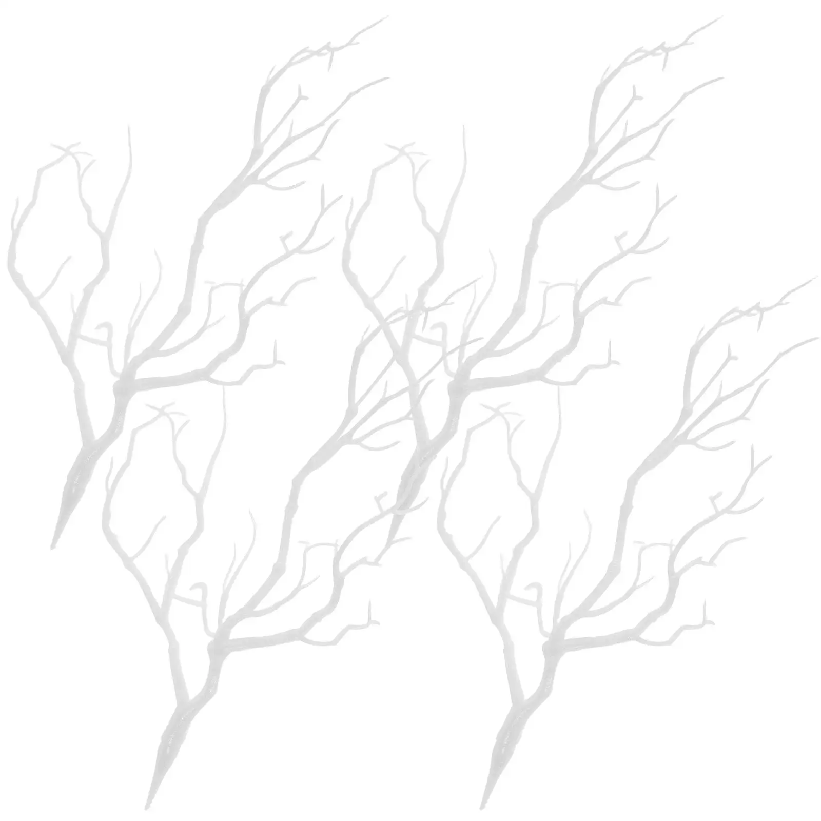 4 قطع فرع زينة عيد الميلاد فروع قرن الوعل الاصطناعية ديكورات طاولة المنزل الجافة طفل صغير #4