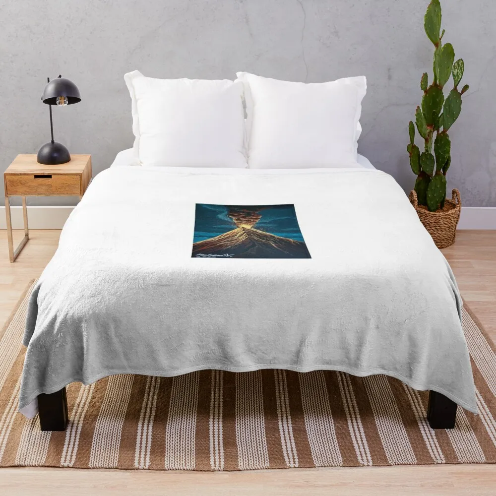 Hawaii’s Fiery Heart Throw Blanket manga Bed covers anime Designers Blankets