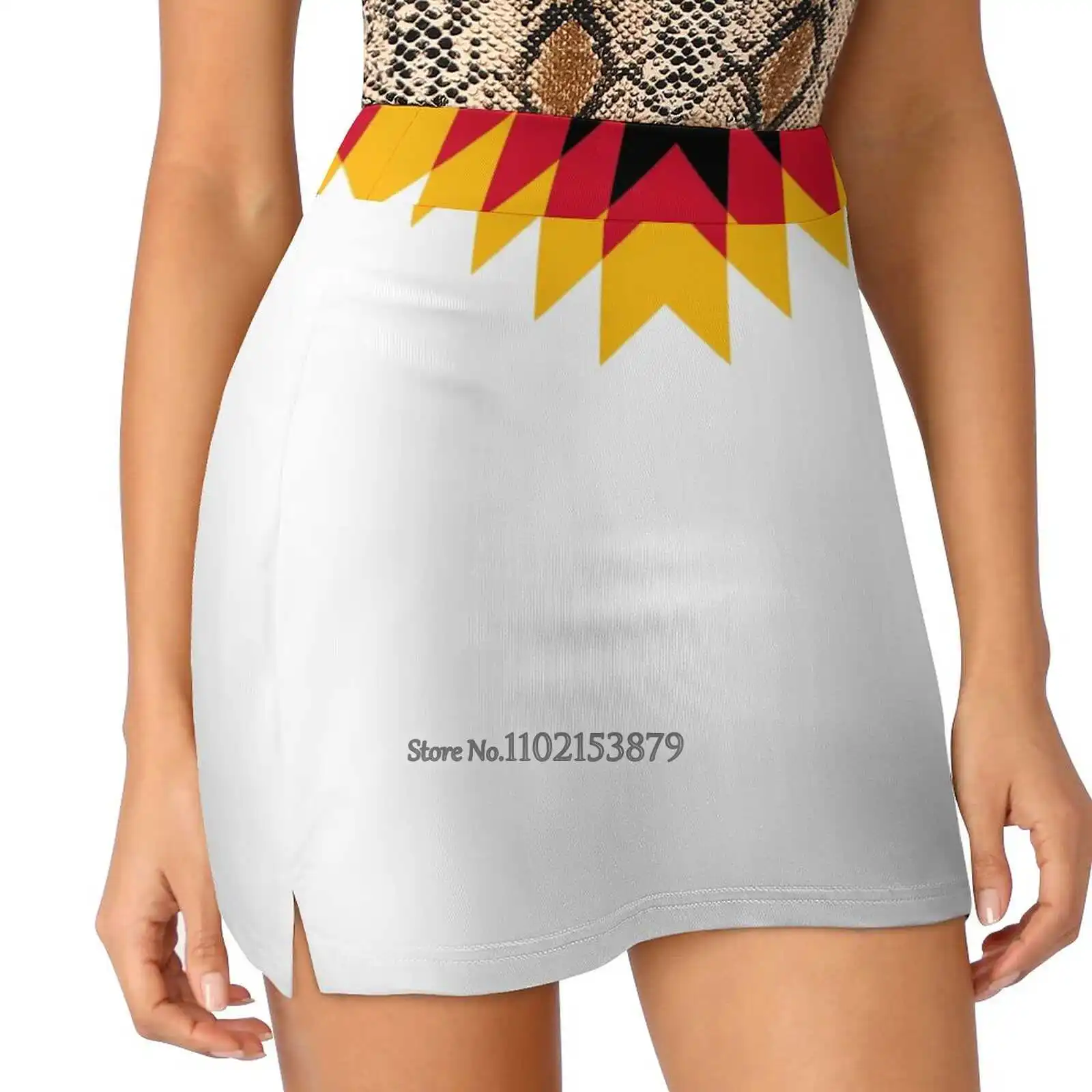 

Germany Design Pattern By Subgirl New Women Skirts Double-Layer Printed Short Dress Mini Sport Skirt Ger Football World 1954