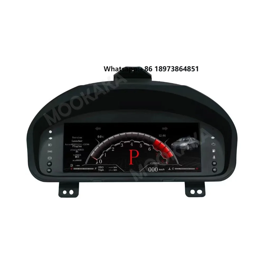 

MOOKAKA LCD Digital Cluster for Honda Accord 7 Dashboard Panel Virtual Instrument Cluster CockPit LCD Speedometer